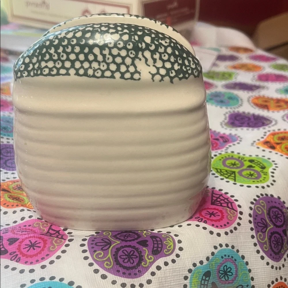 Vintage Ceramic Red Country Apple Kitchen Tabletop Napkin Holder Alco Industries